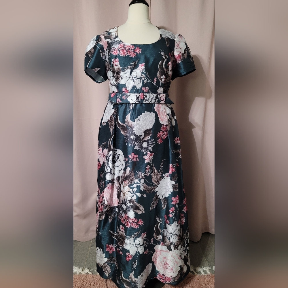 eShakti Floral Formal Gown